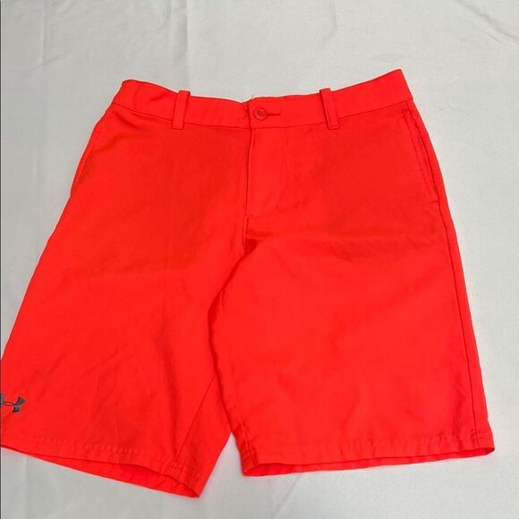 Under Armour Red Athletic Shorts Lightweight Performance Wear - Picture 1 of 9